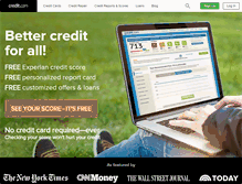 Tablet Screenshot of credit.com